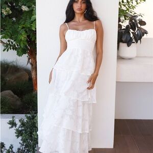 Hello Molly Thriving Now Maxi Dress White